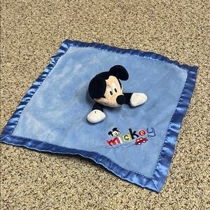 Disney Mickey Mouse Blue Plush Blanket